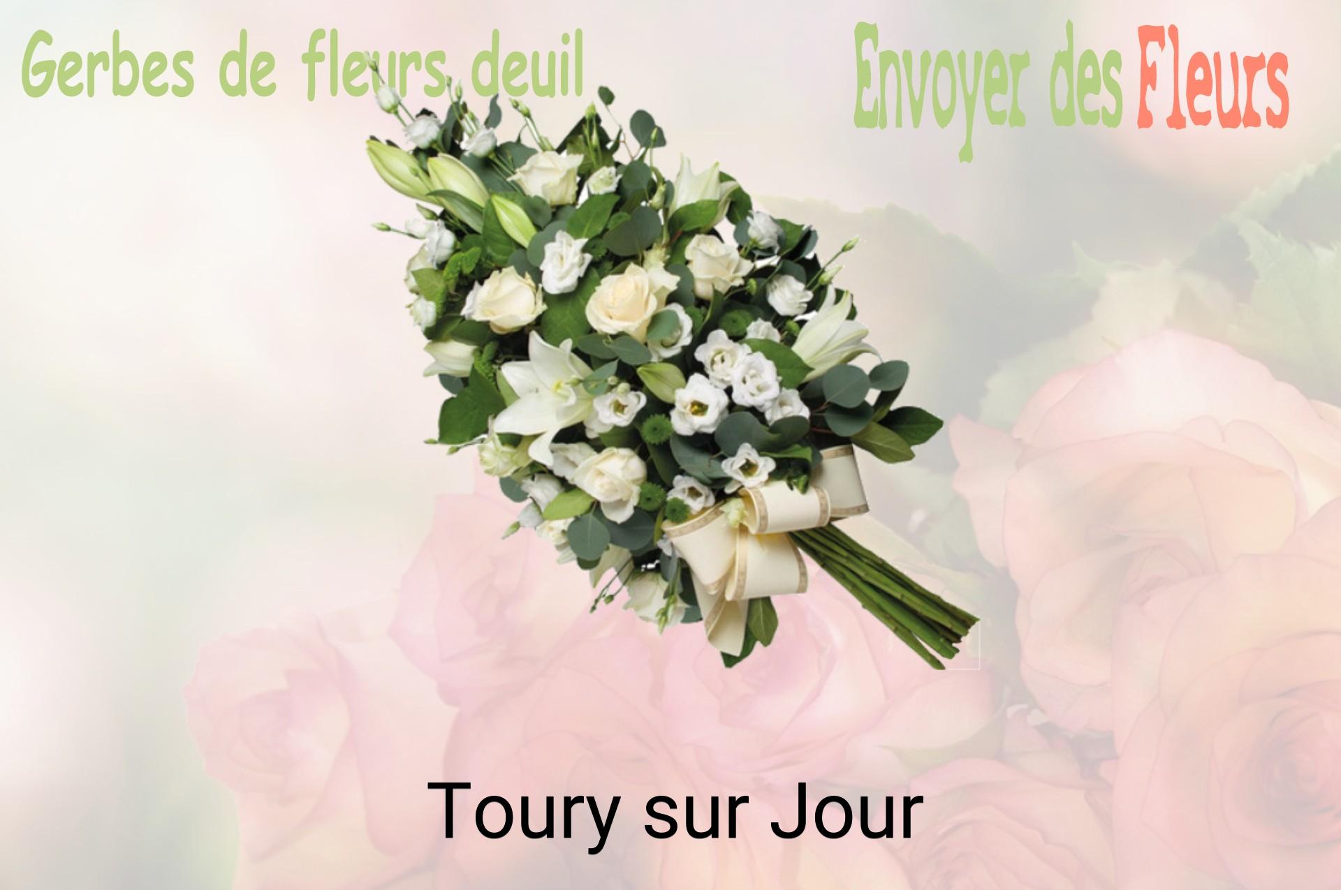 Gerbe de fleurs de deuil livrée à Toury-sur-Jour